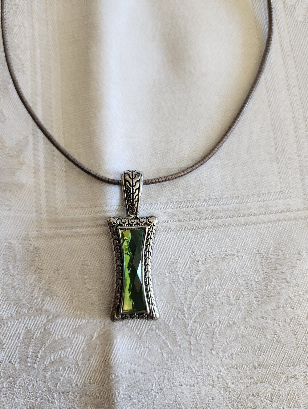 Lia Sophia Slender Peridot Necklace